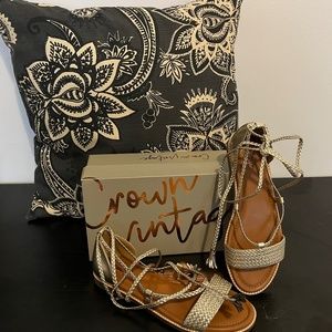 Crown Vintage Lace Up Sandals